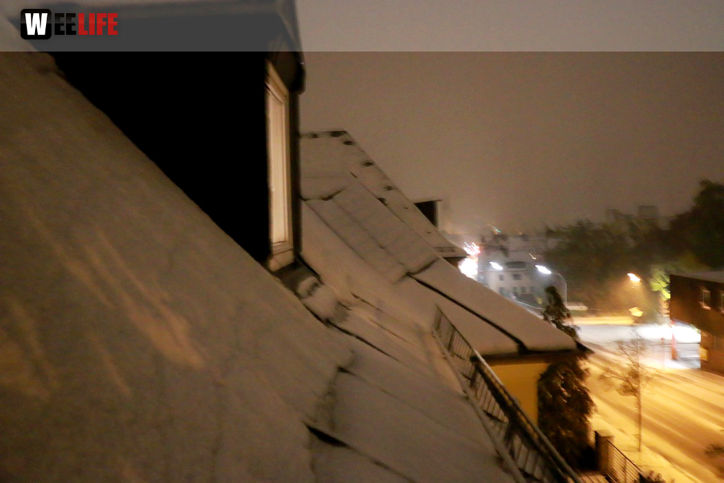 1. Schnee Hof im Herbst