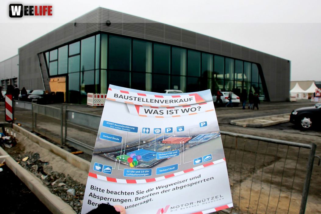 Baustellenverkauf mit Baustellenführung
