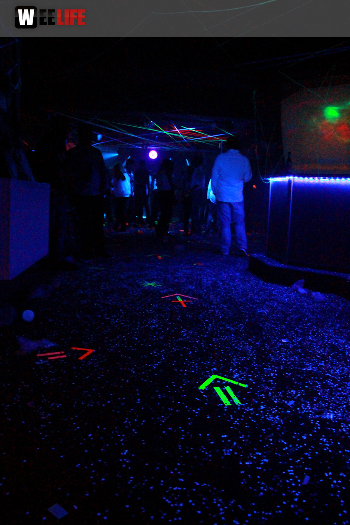 UV Schwarzlicht Party