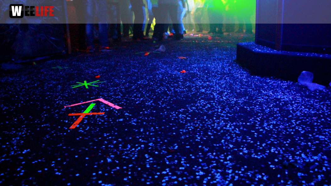 UV Schwarzlicht Party