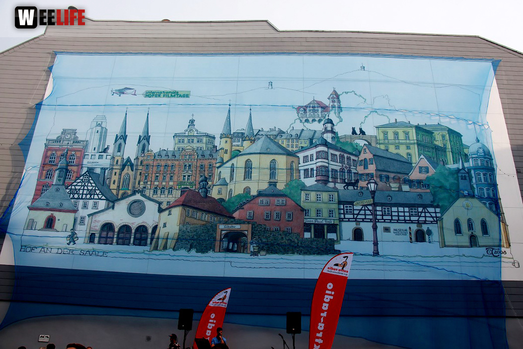Enthüllung der Hofer Collage 1. Hofer Bürger- und Stadtfest