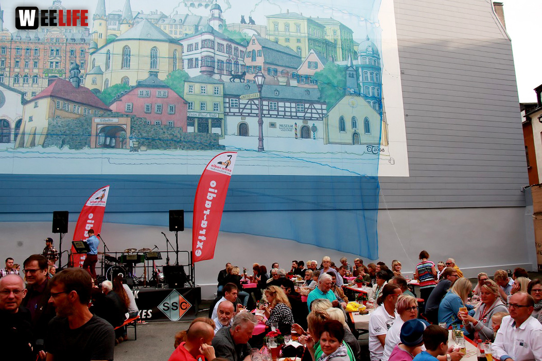 Enthüllung der Hofer Collage 1. Hofer Bürger- und Stadtfest