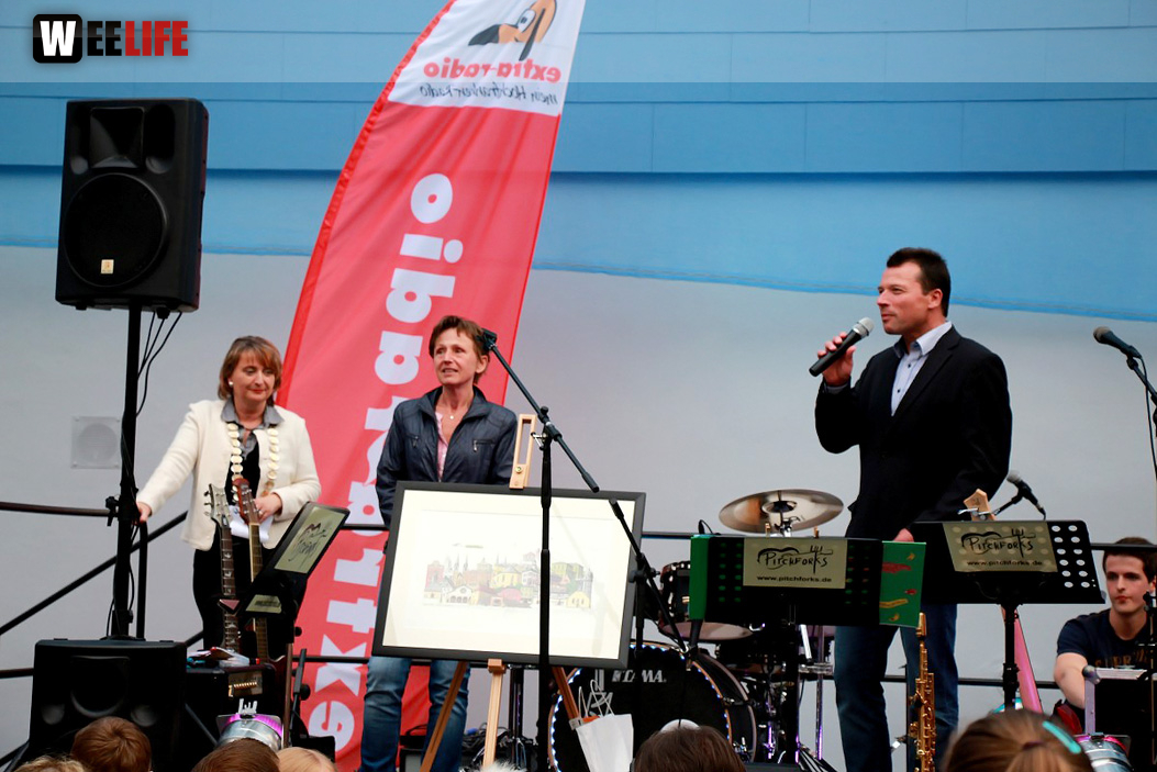 Enthüllung der Hofer Collage 1. Hofer Bürger- und Stadtfest