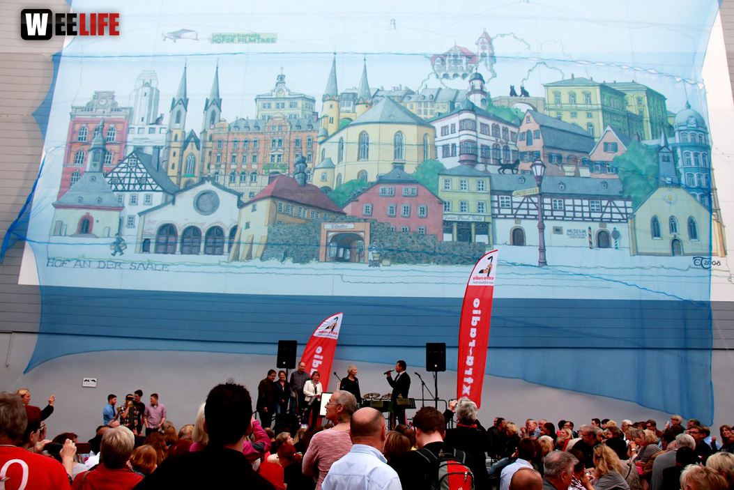 Enthüllung der Hofer Collage 1. Hofer Bürger- und Stadtfest