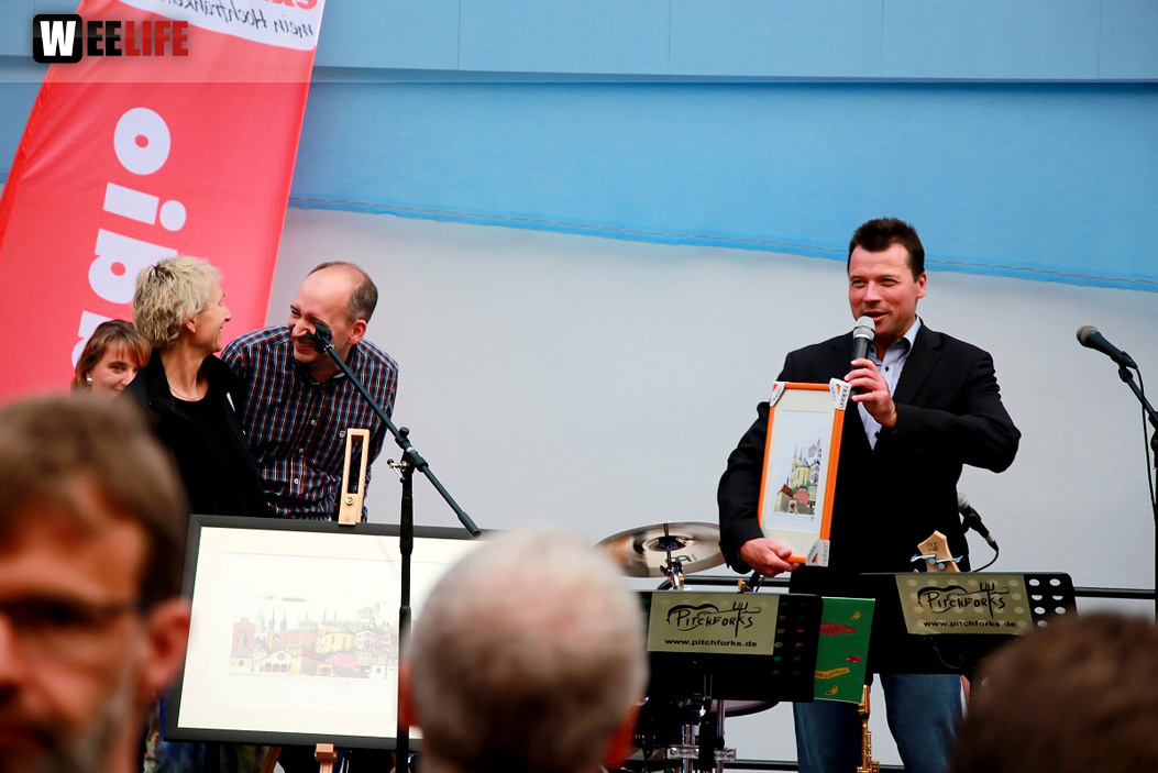 Enthüllung der Hofer Collage 1. Hofer Bürger- und Stadtfest