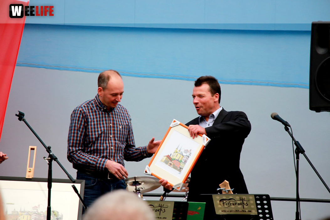 Enthüllung der Hofer Collage 1. Hofer Bürger- und Stadtfest