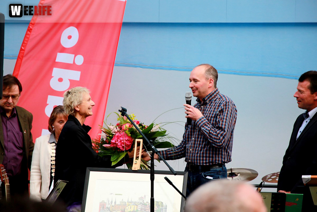 Enthüllung der Hofer Collage 1. Hofer Bürger- und Stadtfest