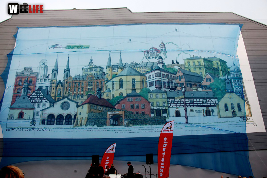 Enthüllung der Hofer Collage 1. Hofer Bürger- und Stadtfest