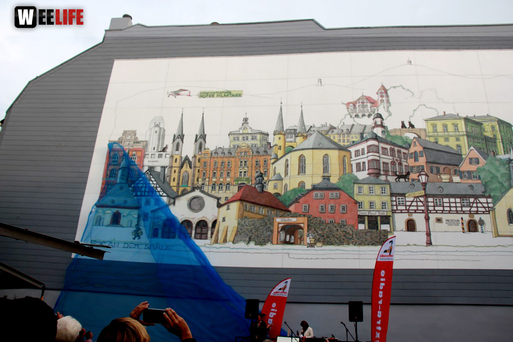 Enthüllung der Hofer Collage 1. Hofer Bürger- und Stadtfest