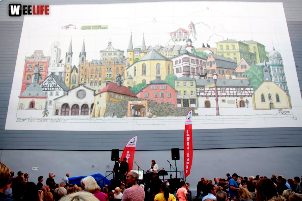 Enthüllung der Hofer Collage 1. Hofer Bürger- und Stadtfest