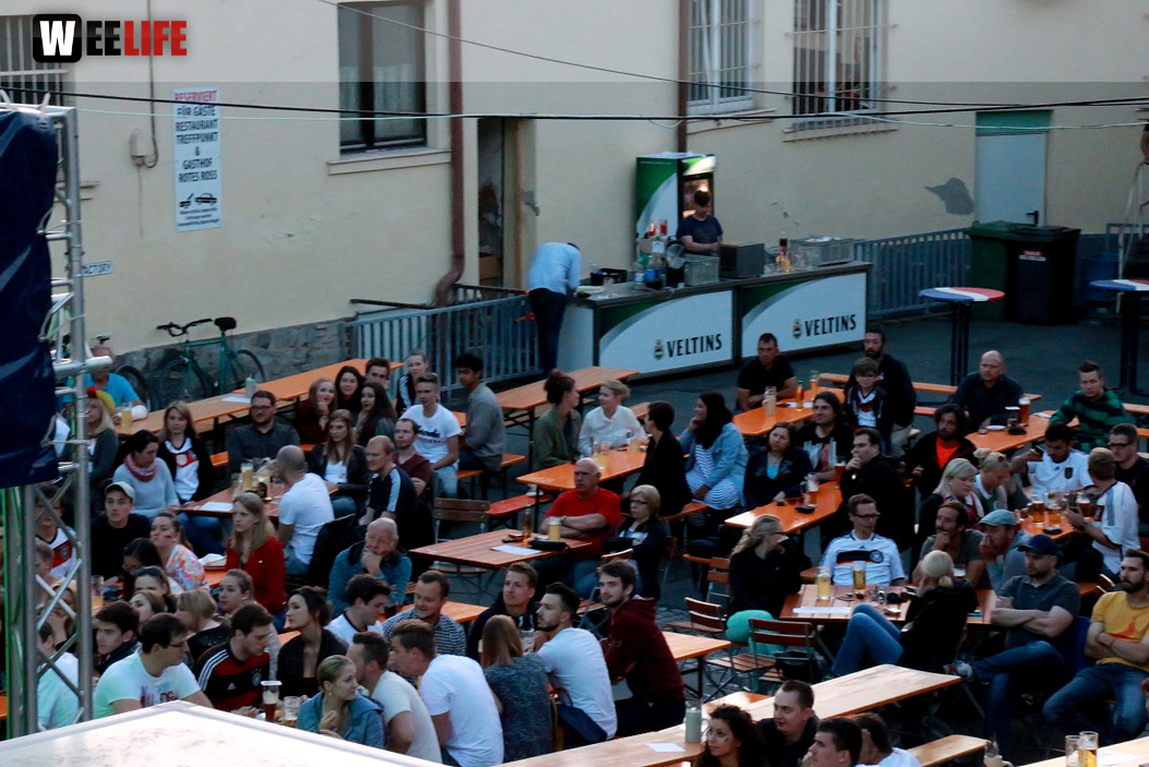Public Viewing EM Deutschland Frankreich Trompeter,Buttler\'s, Rossini,KKH, Treffpunkt