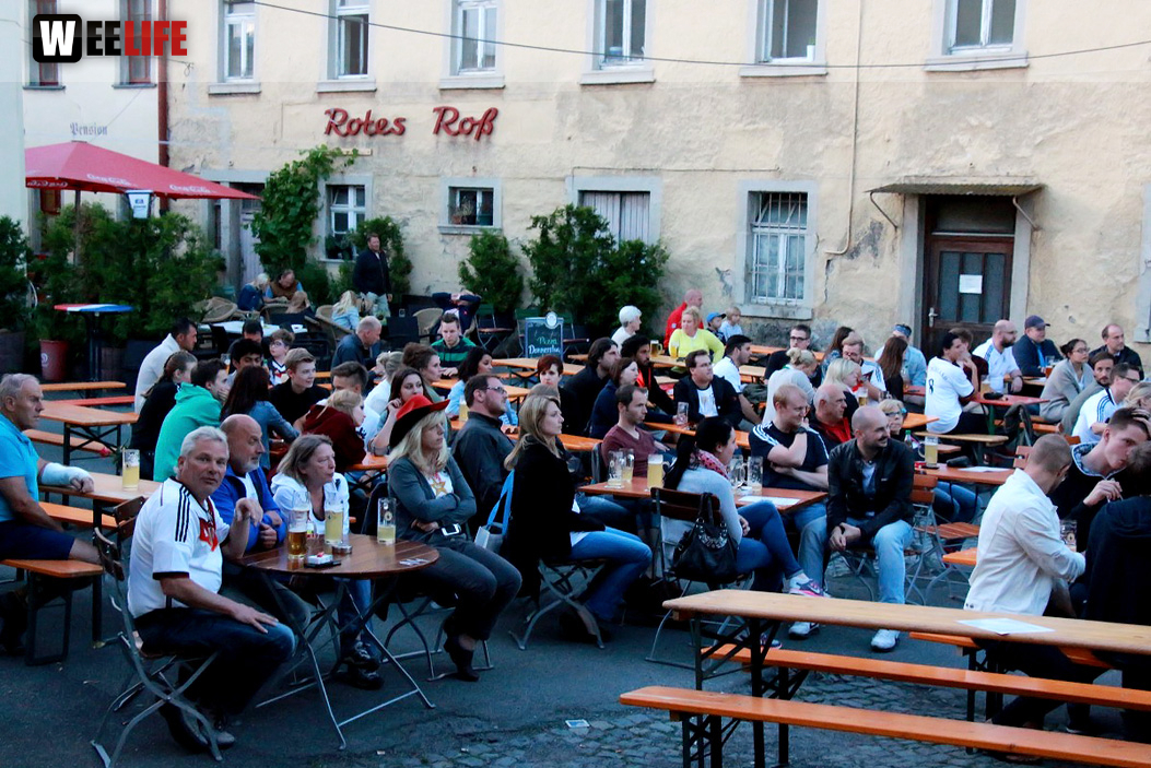 Public Viewing EM Deutschland Frankreich Trompeter,Buttler\'s, Rossini,KKH, Treffpunkt