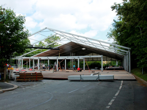 Volksfestaufbau Die Halln – Foto 21
