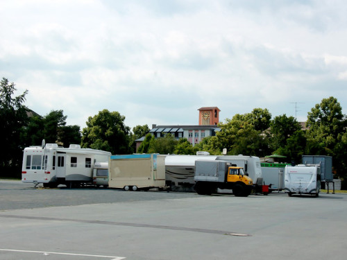Volksfestaufbau Die Halln – Foto 24
