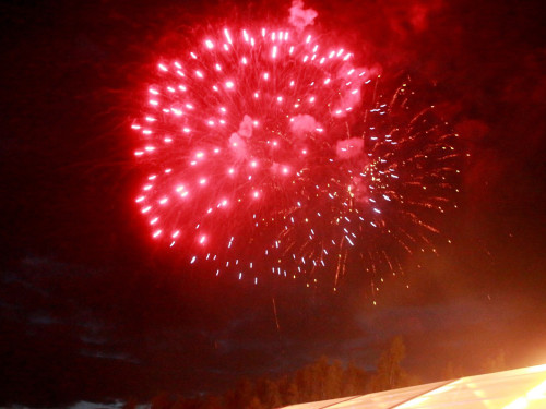 Wiesenfest Schwarzenbach Saale  Feuerwerk – Foto 23