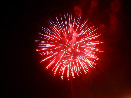 Wiesenfest Schwarzenbach Saale  Feuerwerk – Foto 30