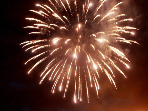 Wiesenfest Schwarzenbach Saale  Feuerwerk – Foto 31