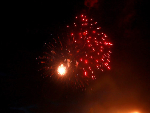 Wiesenfest Schwarzenbach Saale  Feuerwerk – Foto 32