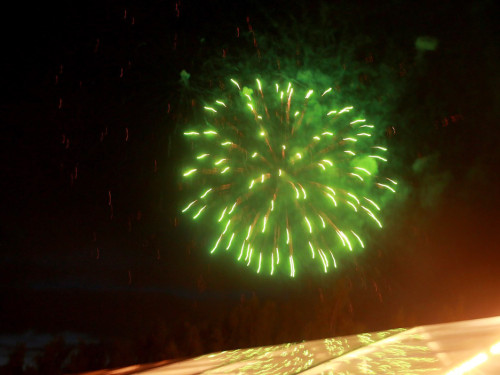 Wiesenfest Schwarzenbach Saale  Feuerwerk – Foto 39