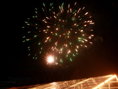 Wiesenfest Schwarzenbach Saale  Feuerwerk – Foto 41
