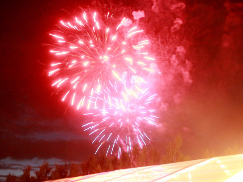 Wiesenfest Schwarzenbach Saale  Feuerwerk – Foto 46