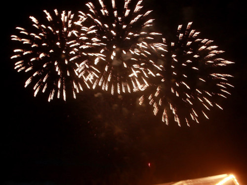 Wiesenfest Schwarzenbach Saale  Feuerwerk – Foto 47