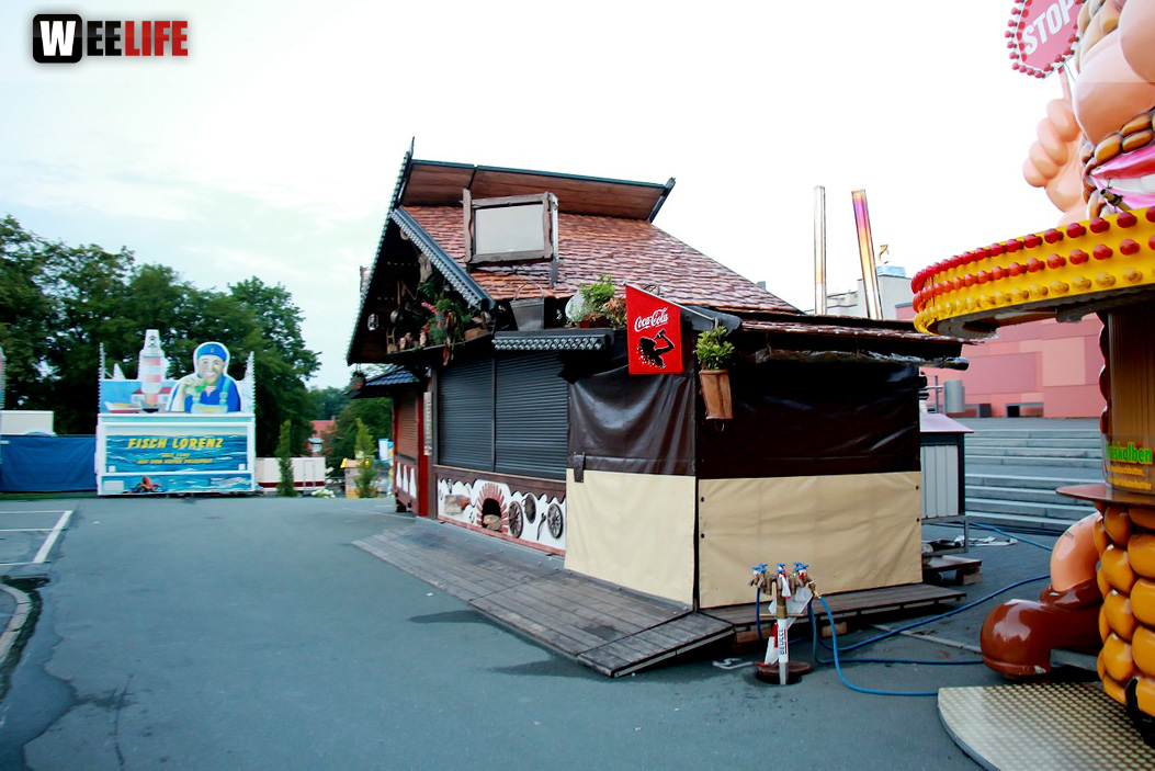Volksfestaufbau 24.7.16