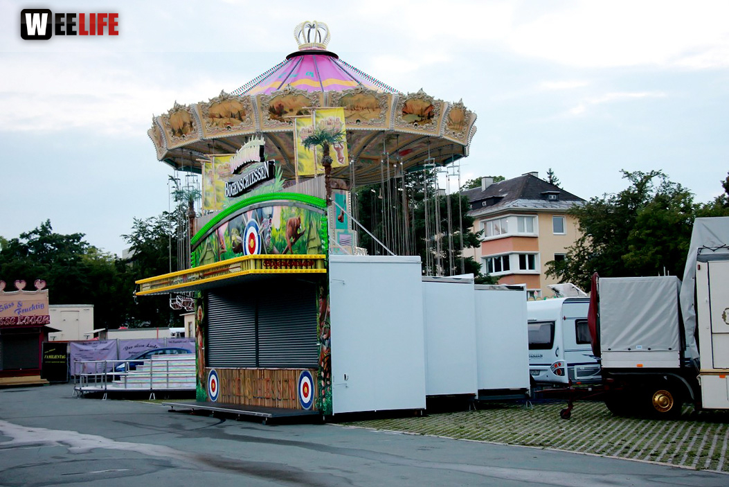 Volksfestaufbau 24.7.16