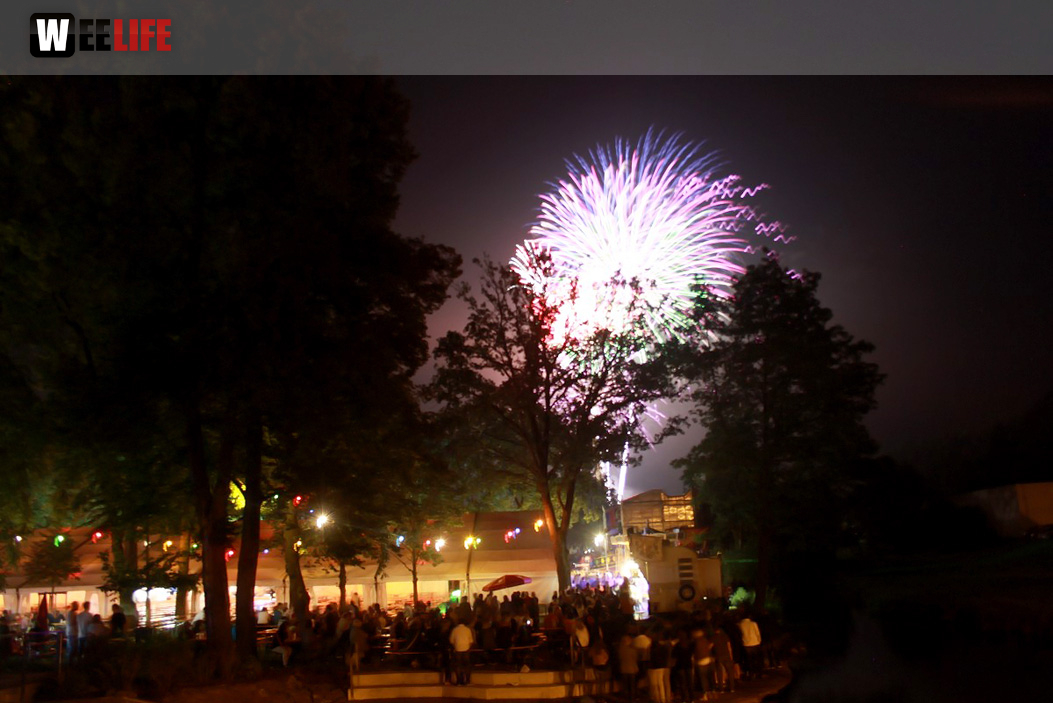 Wiesenfest Selbitz Feuerwerk