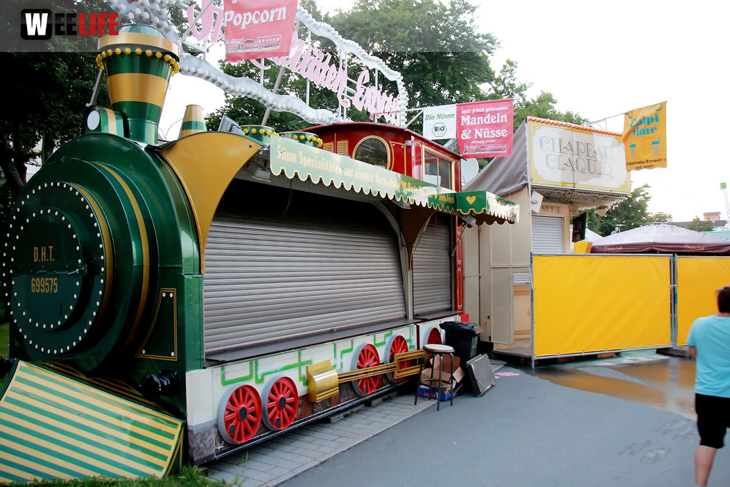 Volksfestaufbau Endspurt 27.7.16