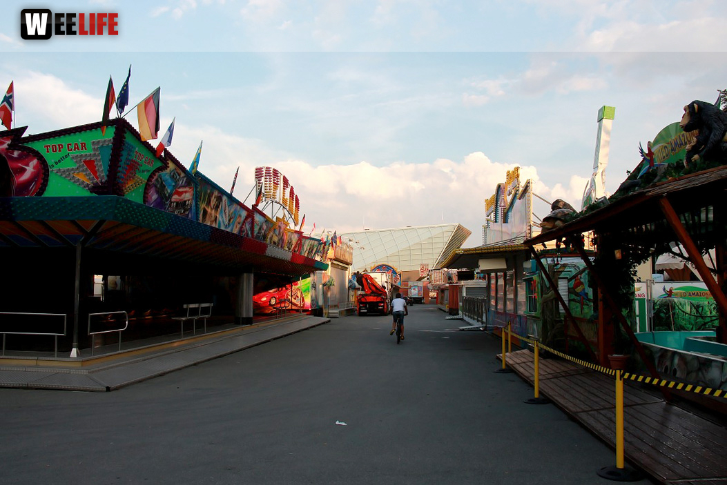Volksfestaufbau Endspurt 27.7.16