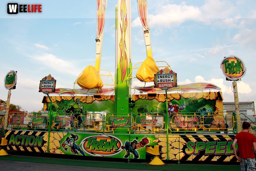 Volksfestaufbau Endspurt 27.7.16