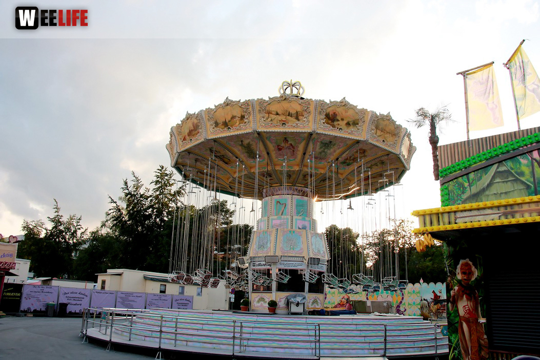 Volksfestaufbau Endspurt 27.7.16