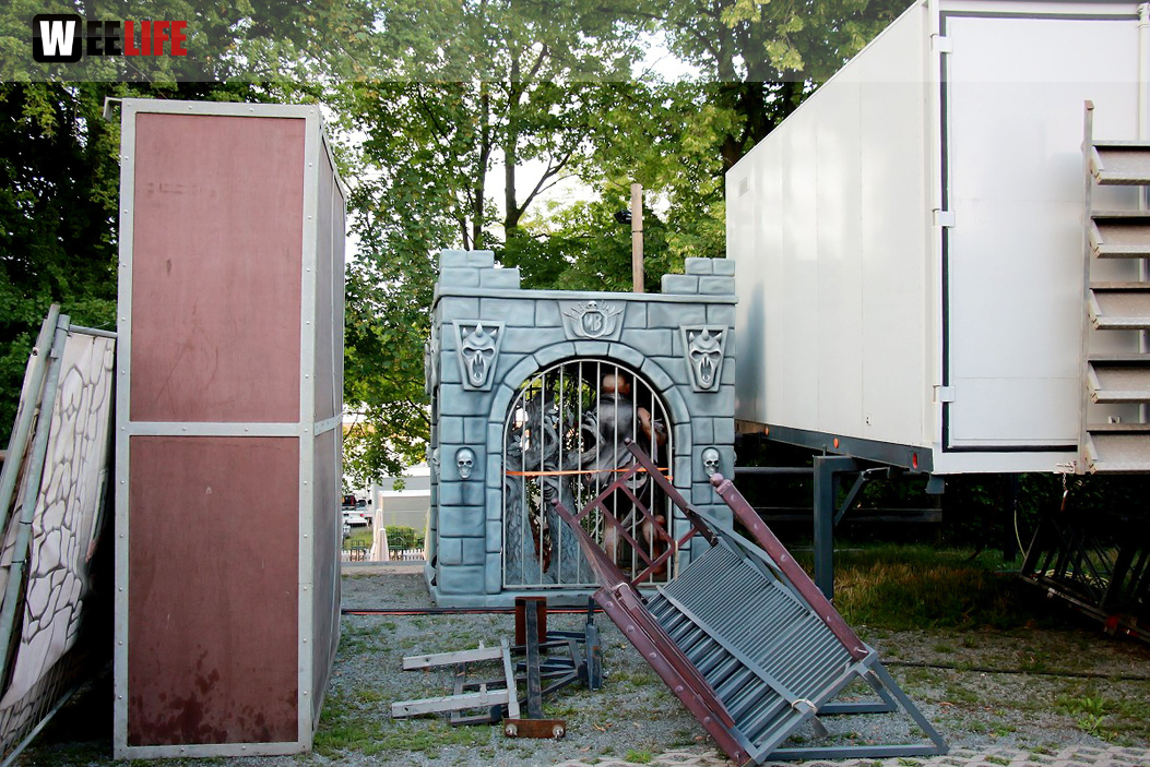 Volksfestaufbau Endspurt 27.7.16