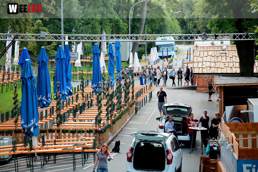 Volksfestaufbau Endspurt 27.7.16