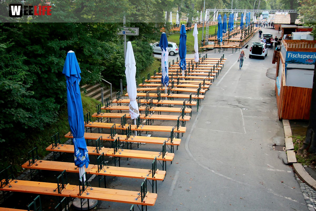 Volksfestaufbau Endspurt 27.7.16