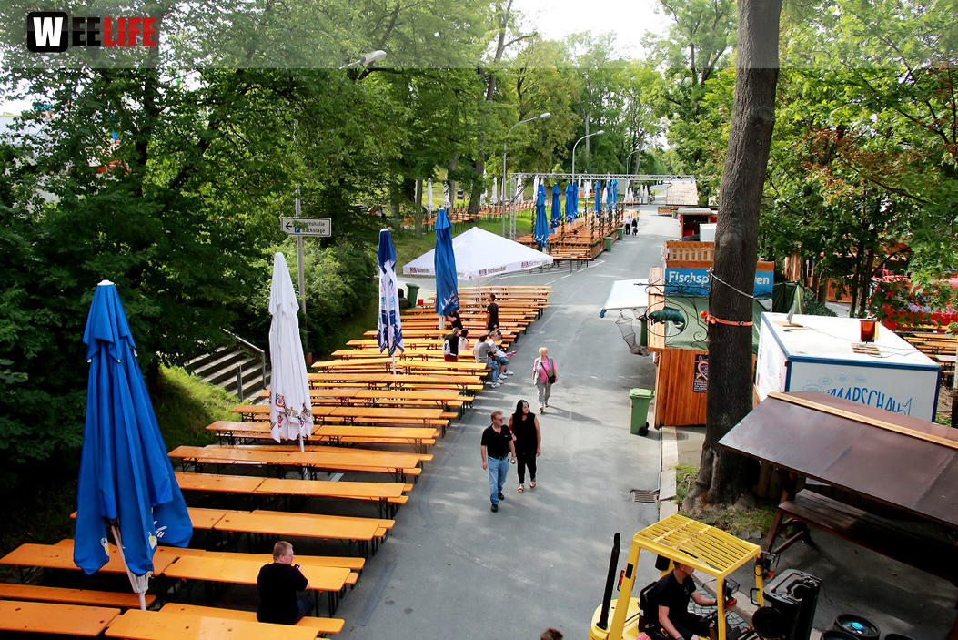 Hofer Volksfest 2016 Tag 1 Freitag Vorbereitung