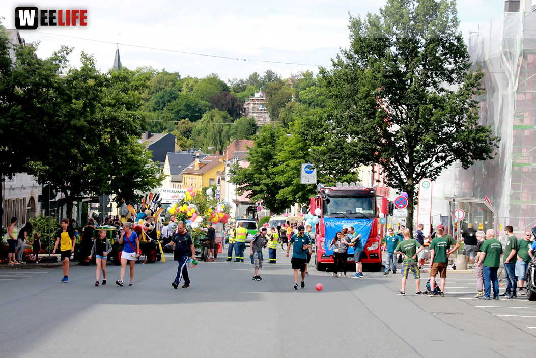 Hofer Volksfest 2016 Festzug Aufstellung