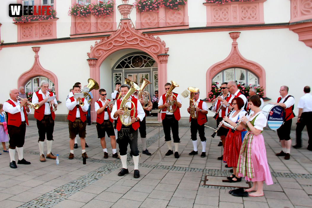 Hofer Volksfest 2016 Festzug Aufstellung