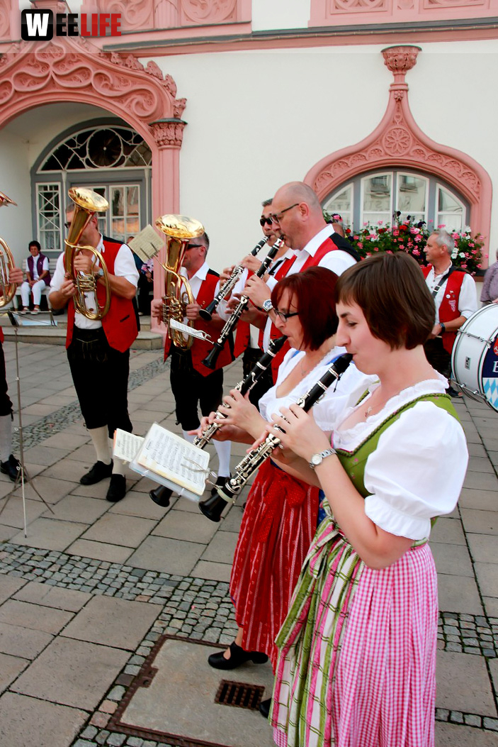 Hofer Volksfest 2016 Festzug Aufstellung