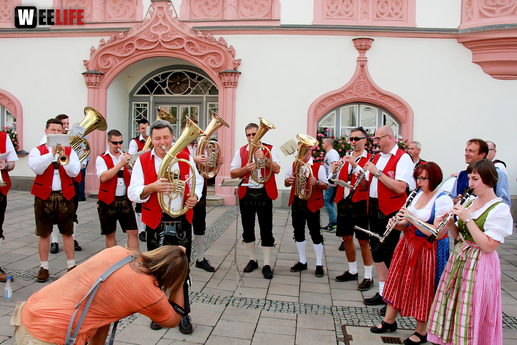 Hofer Volksfest 2016 Festzug Aufstellung