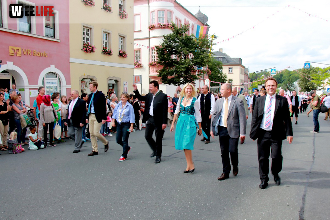 Hofer Volksfest 2016  Festzug Teil 1 29.7.16 