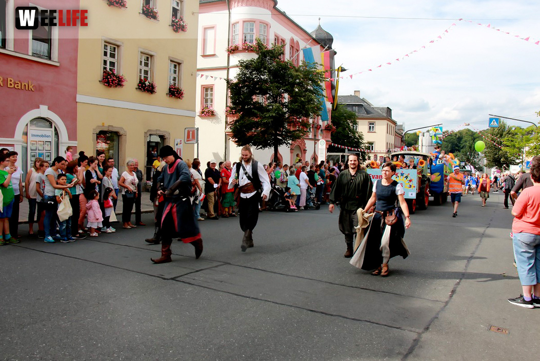 Hofer Volksfest 2016  Festzug Teil 1 29.7.16 