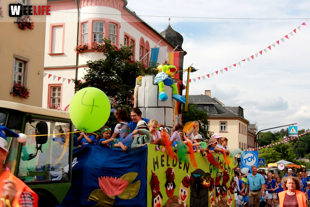 Hofer Volksfest 2016  Festzug Teil 1 29.7.16 