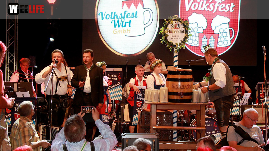 Hofer Volksfest 2016 Tag 1 Freitag BierAnstich