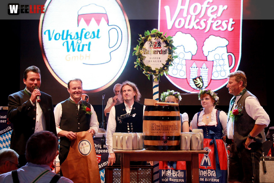 Hofer Volksfest 2016 Tag 1 Freitag BierAnstich