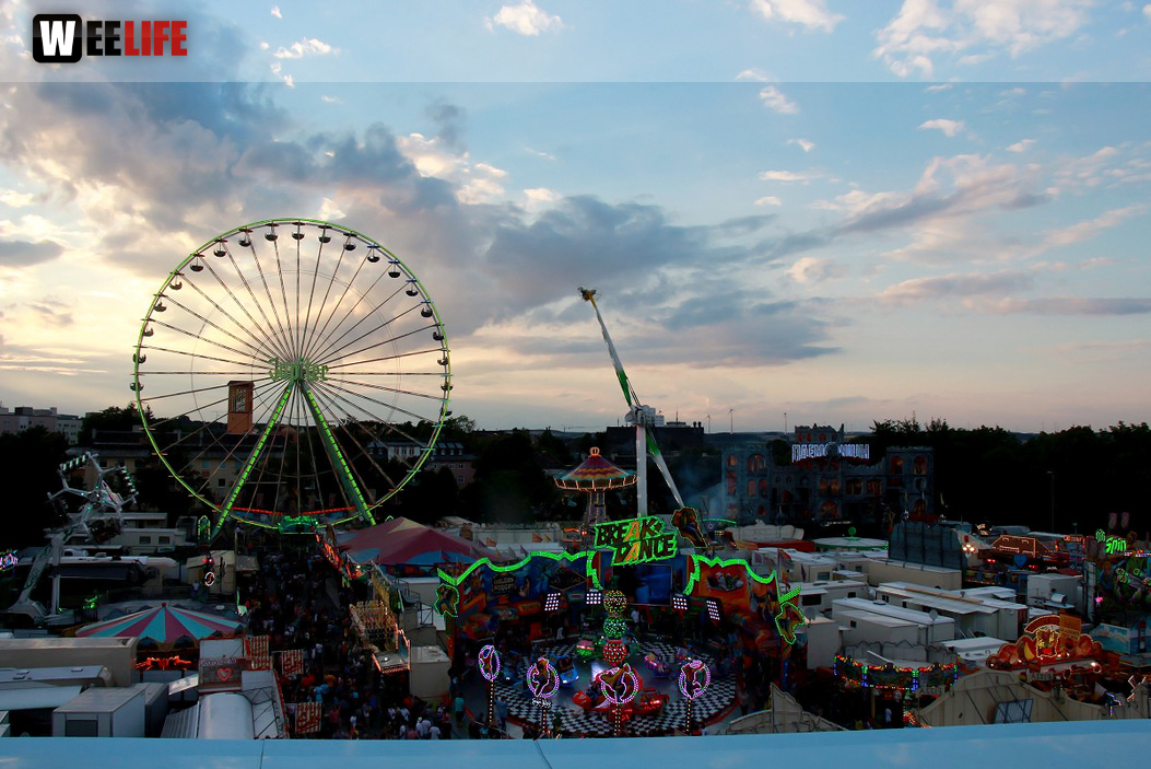 Hofer Volksfest 2016 von Oben