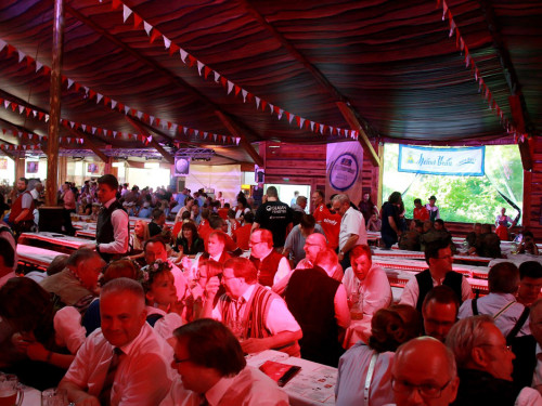 Hofer Volksfest 2016 Tag 1 Freitag Nach dem Umzug  Original Töpener Blasmusik – Foto 2