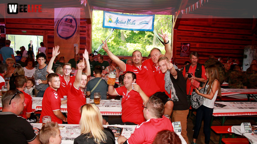 Hofer Volksfest 2016 Tag 1 Freitag Nach dem Umzug  Original Töpener Blasmusik