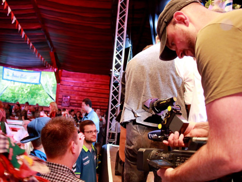 Hofer Volksfest 2016 Tag 1 Freitag Nach dem Umzug  Original Töpener Blasmusik – Foto 27